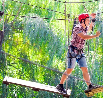 sejour linguistique parcours aventure accrobranche