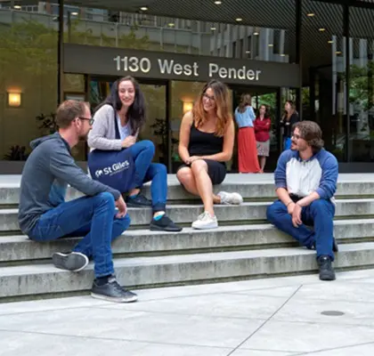 étudiants École St Giles à Vancouver