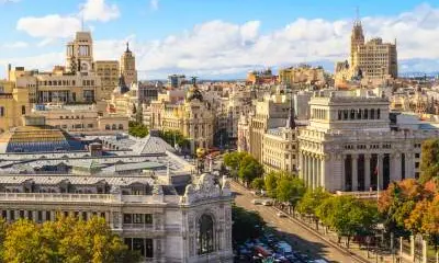 vue panoramique de madrid enespagne