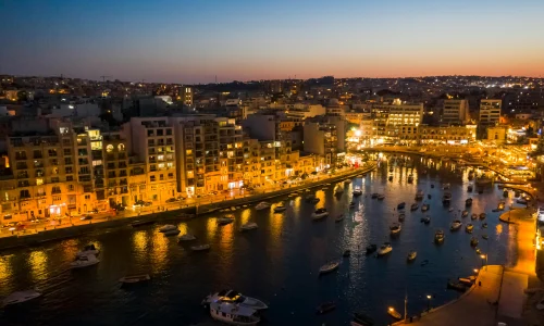 Sliema by night