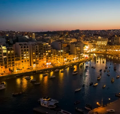 Sliema by night