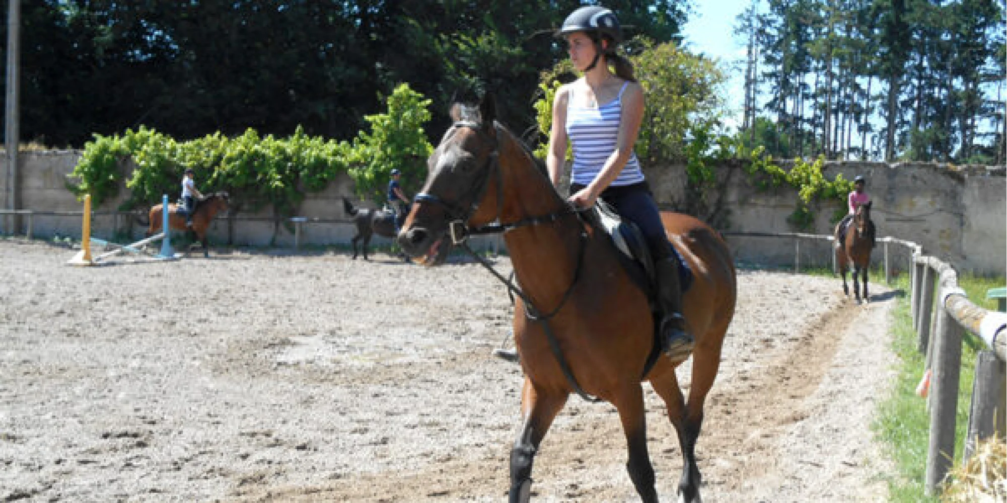 Personne fait de l'équitation