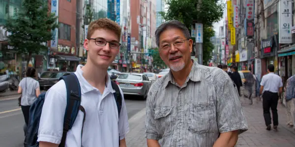 etudiant-avec-son professeur-coreen-a-seoul
