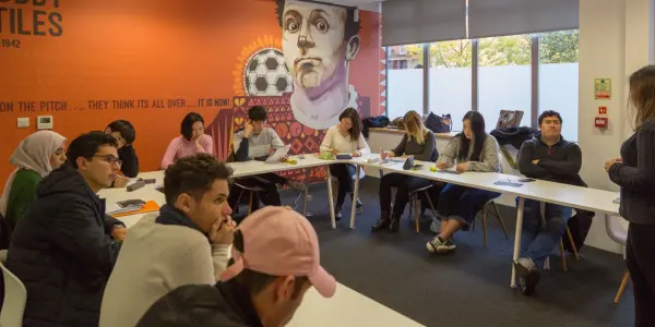 cours en classe de langue a Manchester