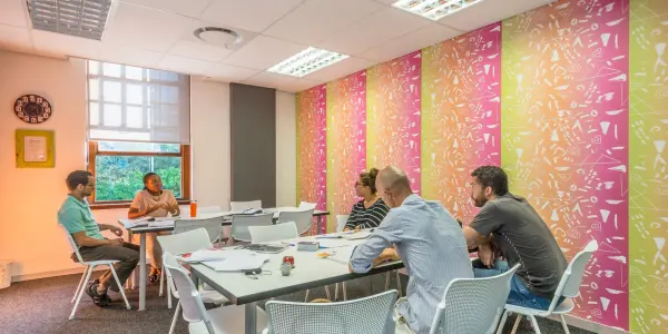 classe avec étudiant à Cape Town