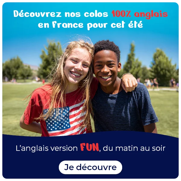 Colonies de vacances en anglais été 2026