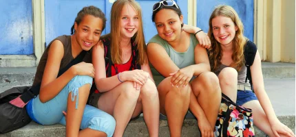 Jeunes participantes colo anglais Damian