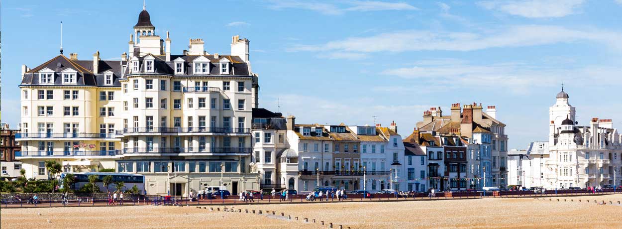 Eastbourne, la plus importante station balnéaire du comté de Sussex de l'Est