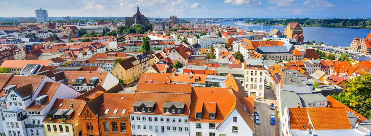 Rostock sur les rivages de la Baltique